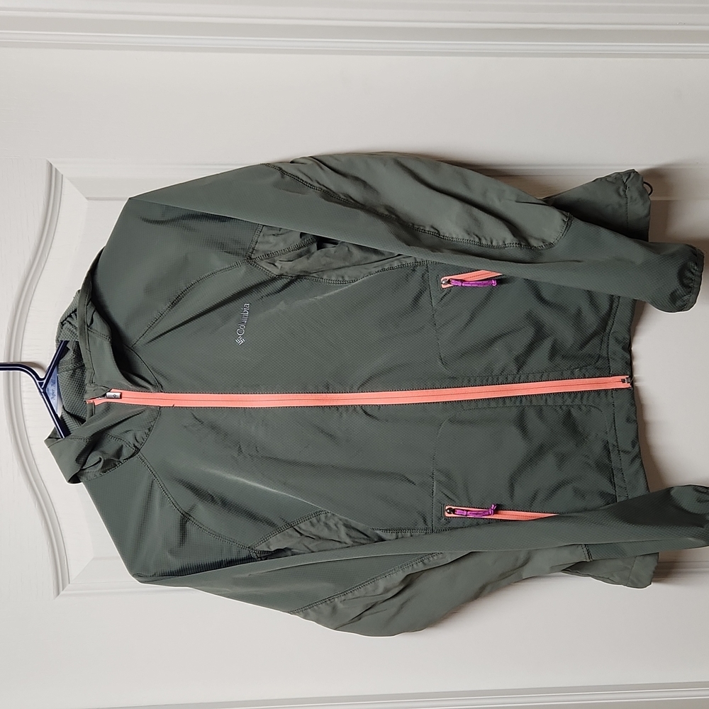 Columbia Hooded Full zip Women's M light weight jacket - Picture 1 of 14